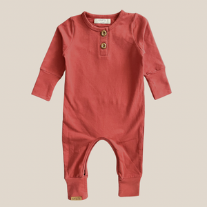 Onesie évolutif rouge brique