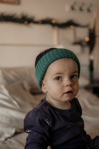 Turquoise baby beanie