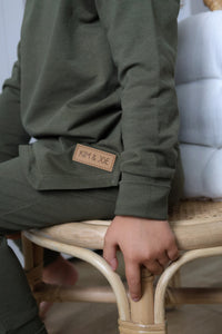 Olive green evolutive sweater 