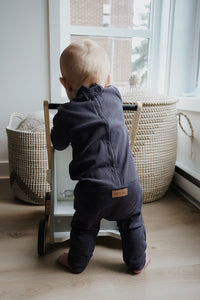 Marine blue evolutive onesie 