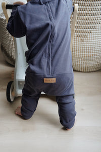 Marine blue evolutive onesie 