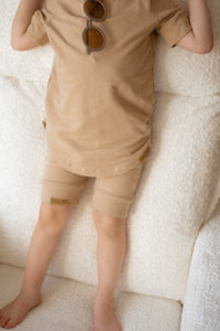 Evolutive camel beige shorts