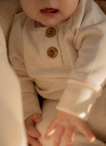 Pink beige evolutive onesie (imperfect)