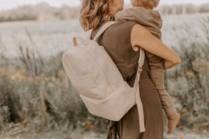 Sac à couches beige