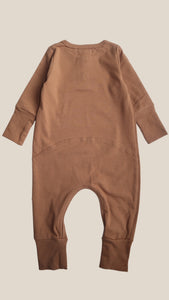 Brown evolutive onesie