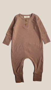 Brown evolutive onesie