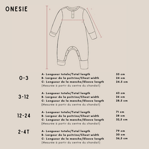 Evolutive chocolate brown onesie (Imperfects)